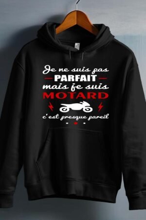 Pas parfait je suis motard - Sweat capuche Homme