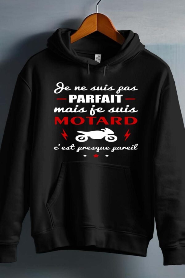 Pas parfait je suis motard - Sweat capuche Homme