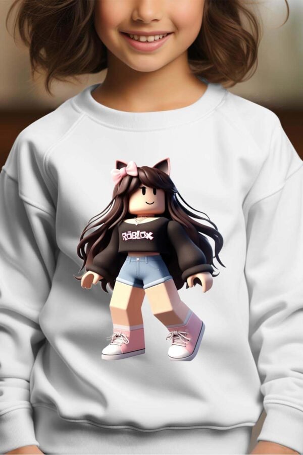 Sweat Col Rond Fille en Gros | Robox coquette