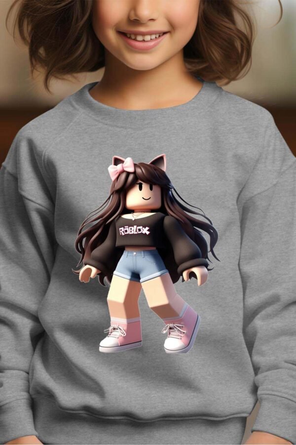 Sweat Col Rond Fille en Gros | Robox coquette