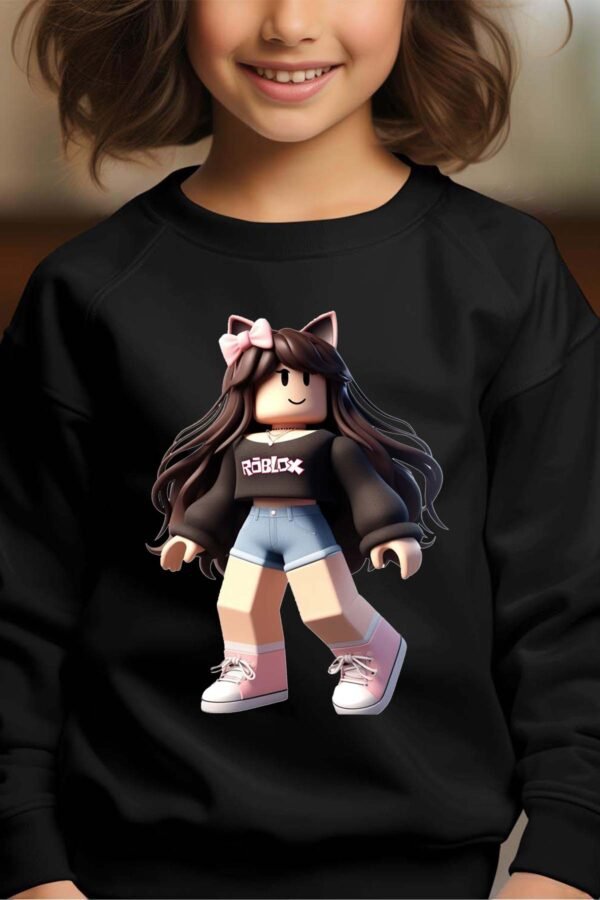 Sweat Col Rond Fille en Gros | Robox coquette