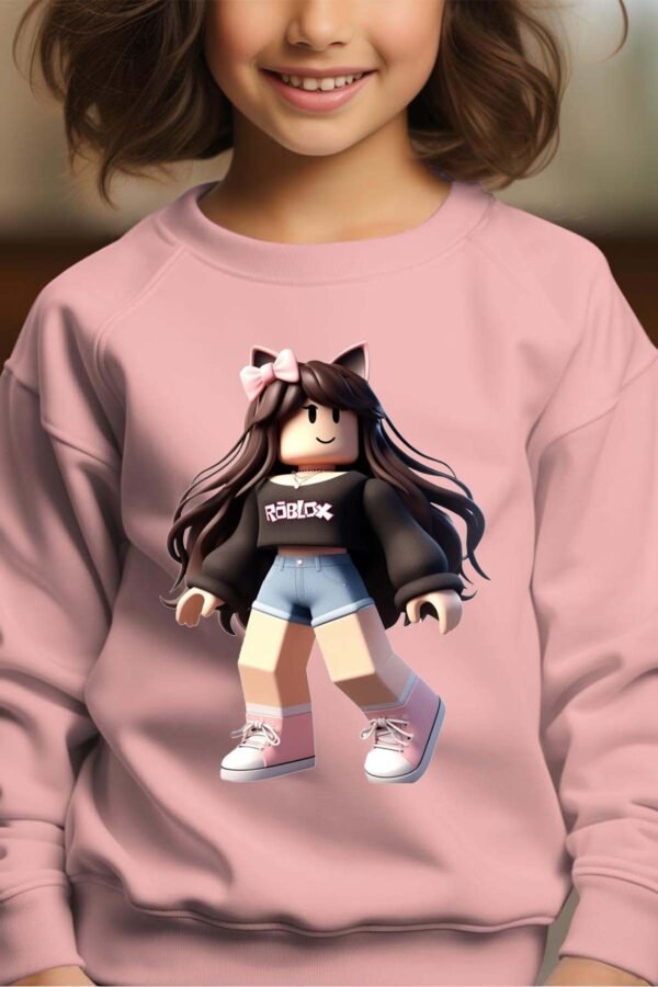 Sweat Col Rond Fille en Gros | Robox coquette