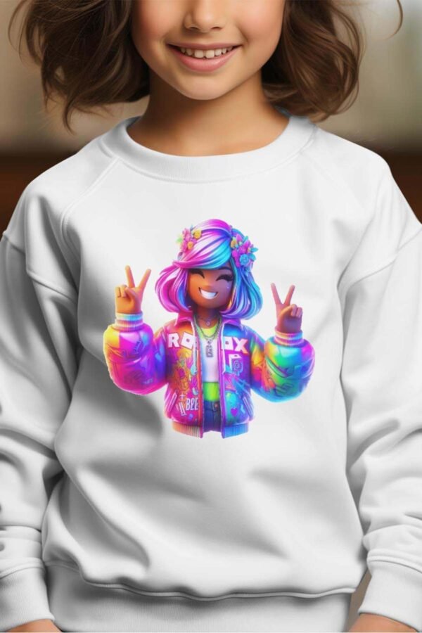 Sweat Col Rond Fille en Gros | robox doudoune