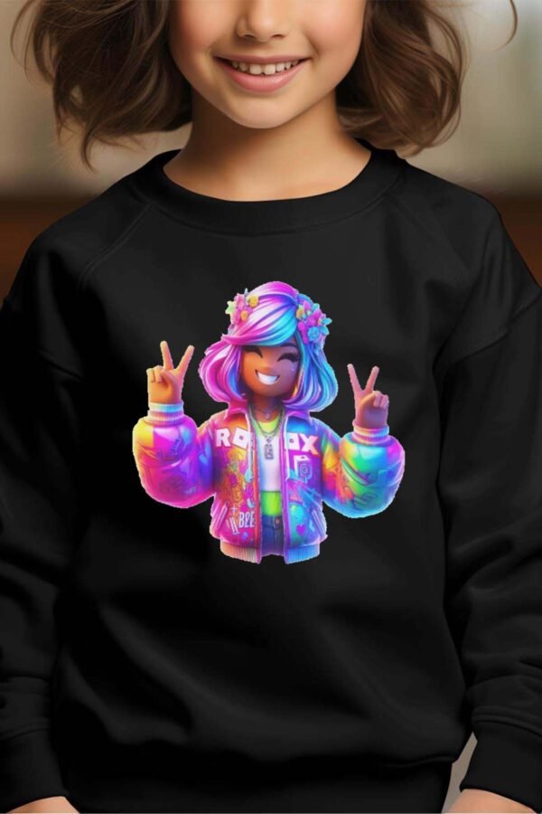 Sweat Col Rond Fille en Gros | robox doudoune