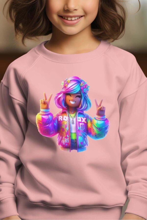 Sweat Col Rond Fille en Gros | robox doudoune