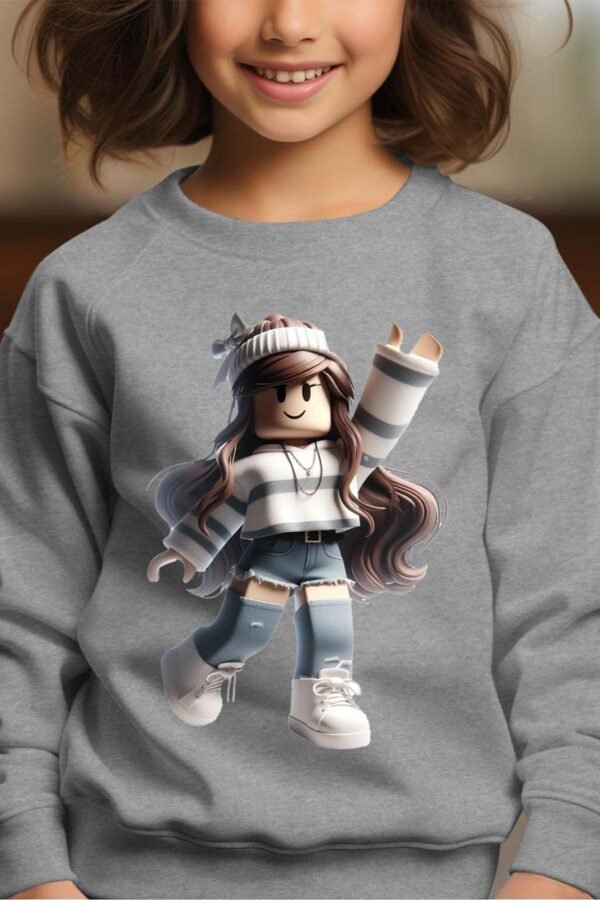 Sweat Col Rond Fille en Gros | Robox pull