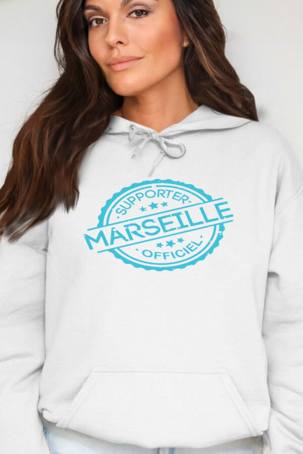 supporter marseille off  - Sweat Capuche Femme