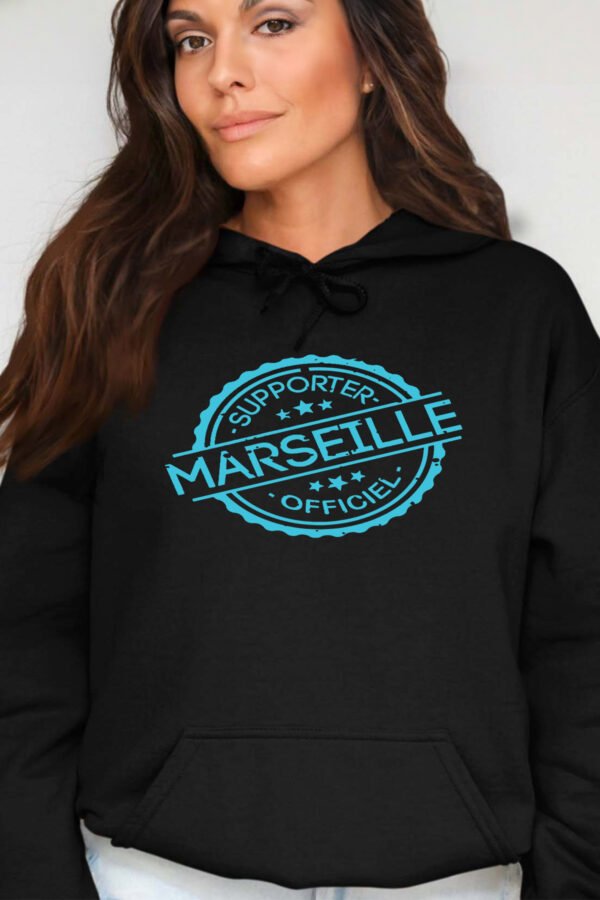 supporter marseille off  - Sweat Capuche Femme