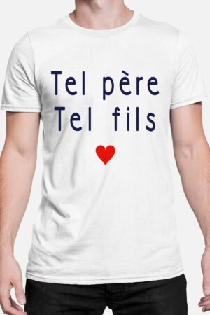 telle Père tel Fils Coeur - Tshirt Homme