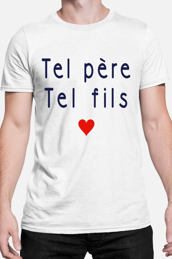telle Père tel Fils Coeur - Tshirt Homme