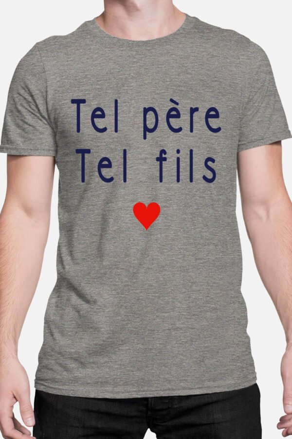 telle Père tel Fils Coeur - Tshirt Homme