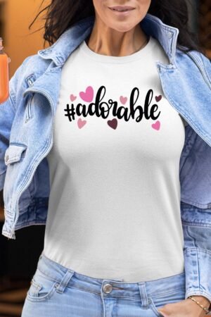 Adorable Styl – Tshirt Femme – Blanc