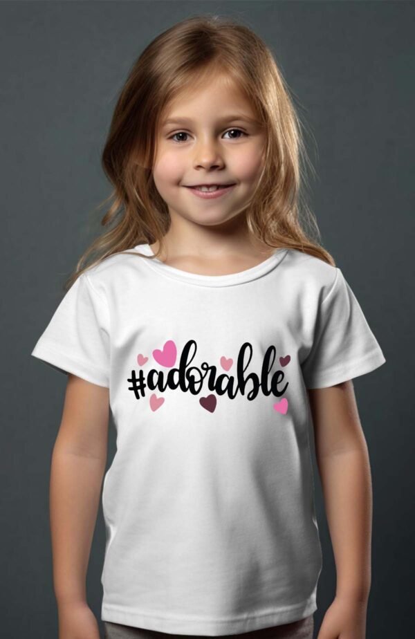 T-shirt Col Rond Fille - Adorable style