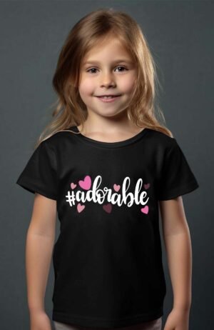 T-shirt Col Rond Fille - Adorable style
