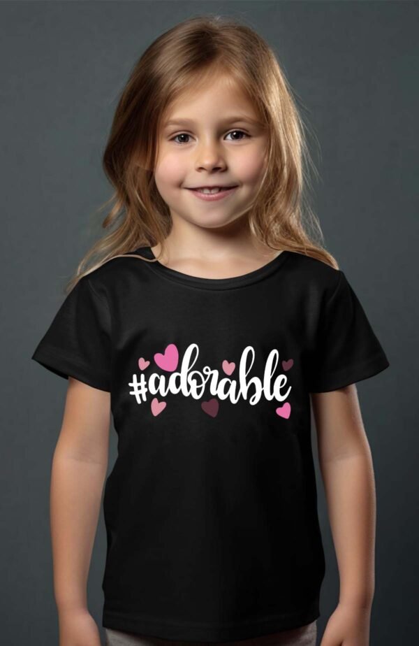 T-shirt Col Rond Fille - Adorable style
