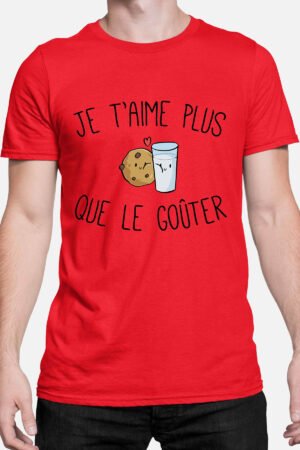 Aime plus gouter – Tshirt Homme – Rouge