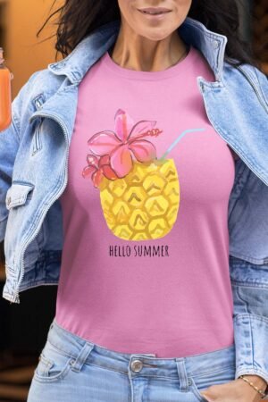 Hello summer ananas - Tshirt Femme