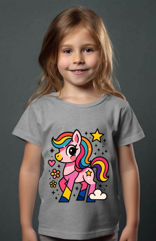 T-shirt Col Rond Fille - Arc poney ci