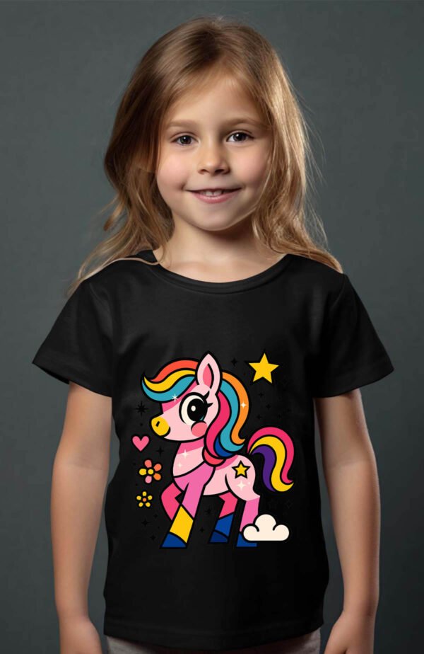 T-shirt Col Rond Fille - Arc poney ci