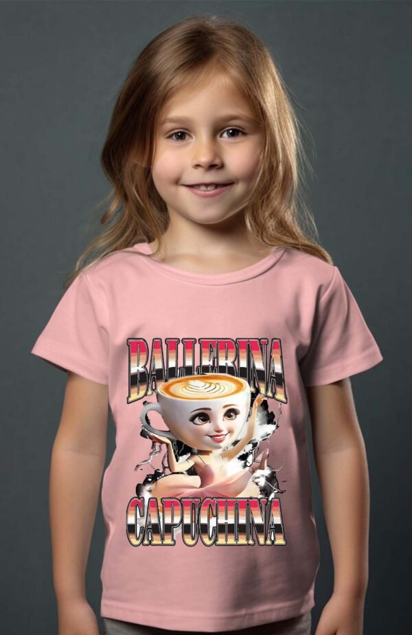 T-shirt Col Rond Fille - Ballerina capuchina
