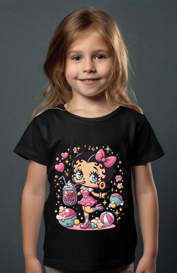 T-shirt Col Rond Fille - Boop love