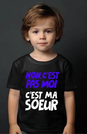 T-shirt Garçon en Gros | Non c'est pas moi c'est ma sœur
