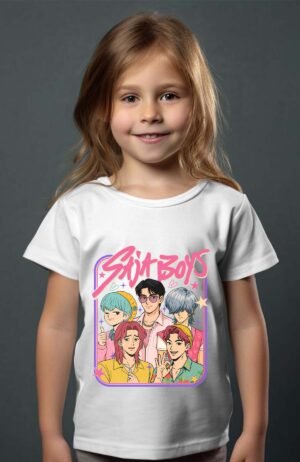 Cadre Saja – Tshirt Fille – Blanc