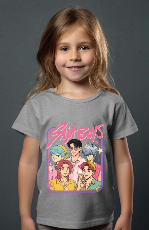 T-shirt Col Rond Fille - Cadre saja