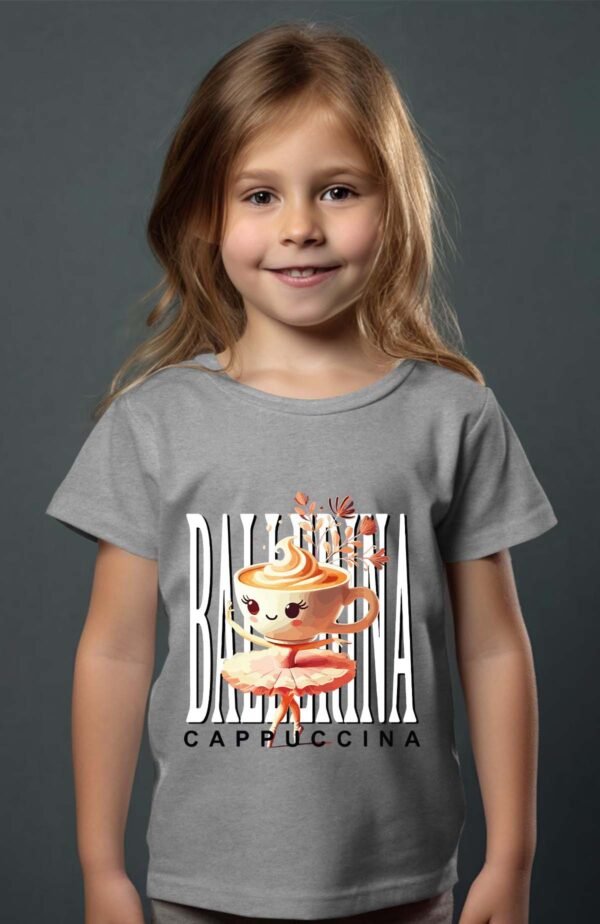 T-shirt Col Rond Fille - Cappuccina