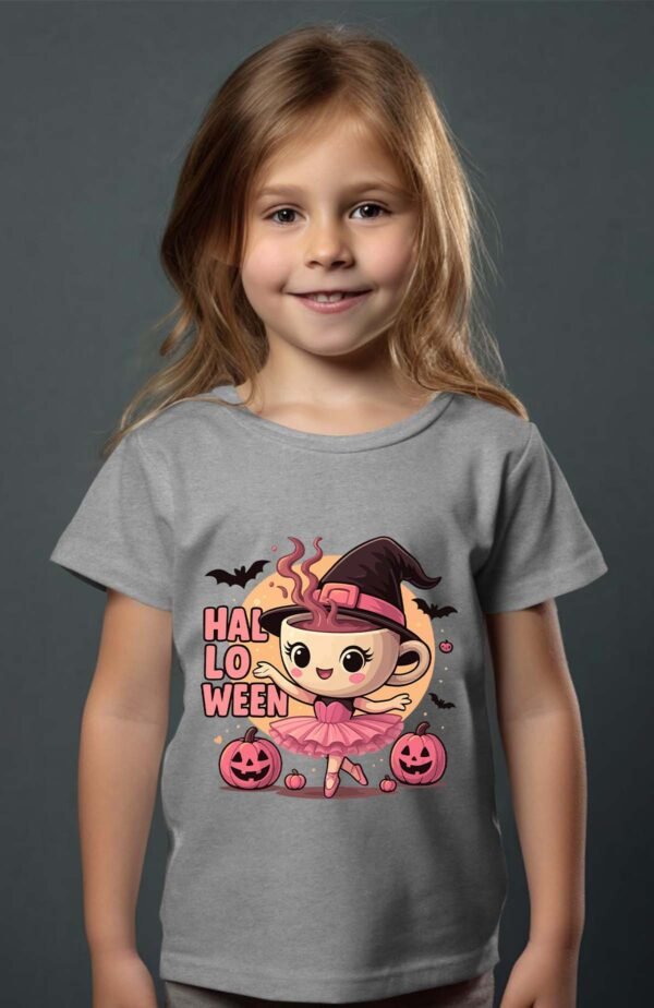 T-shirt Col Rond Fille - Capuchina halloween