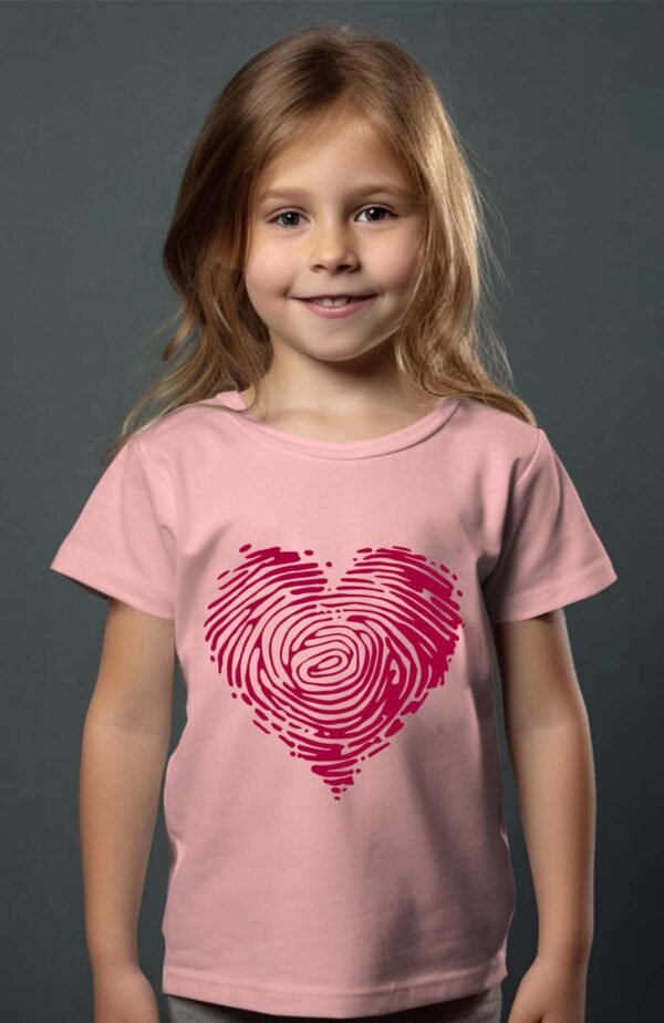 T-shirt Col Rond Fille - Cœur adn