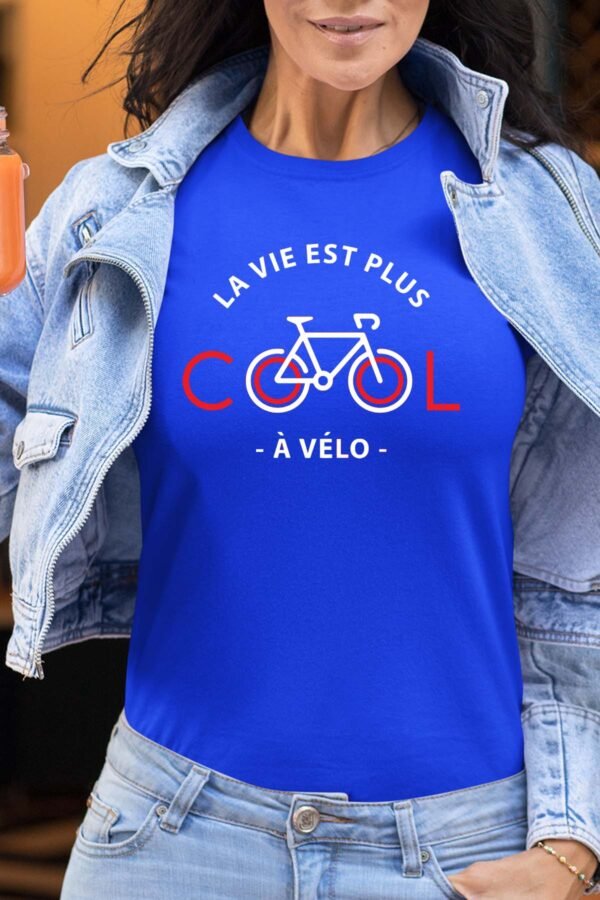 La vie est plus cool à vélo - Tshirt Femme