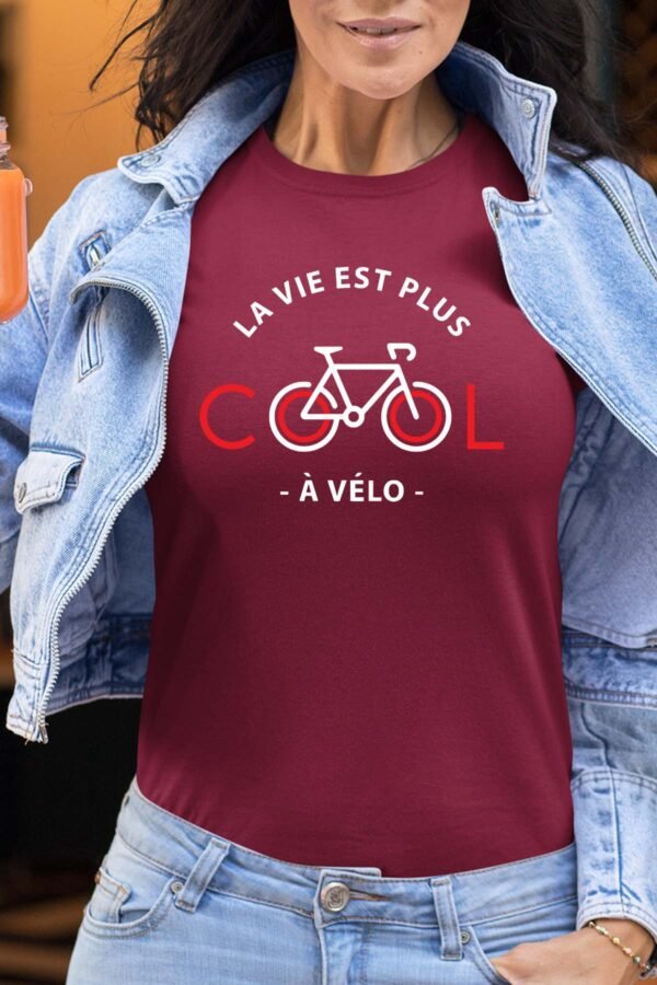 La vie est plus cool à vélo - Tshirt Femme