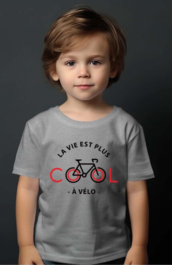 T-shirt Garçon en Gros | La vie est plus cool à vélo