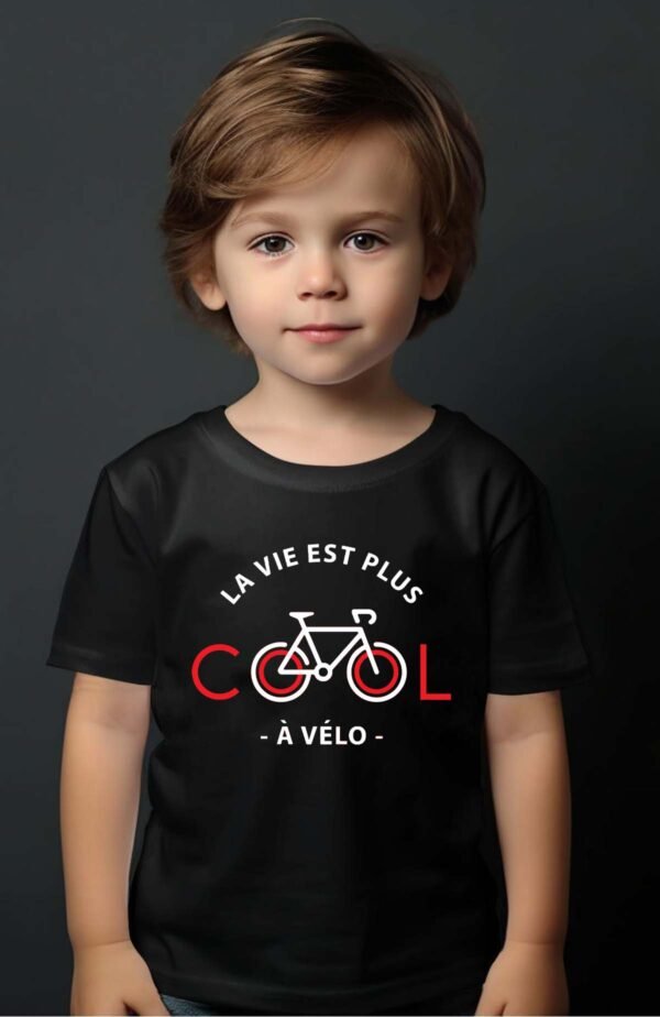 T-shirt Garçon en Gros | La vie est plus cool à vélo