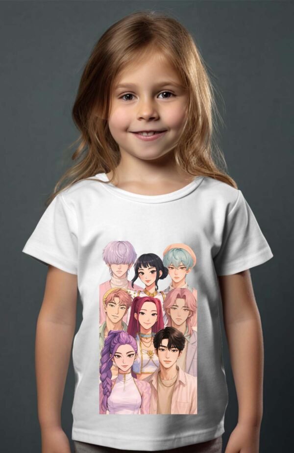 T-shirt Col Rond Fille - Demon hunter team