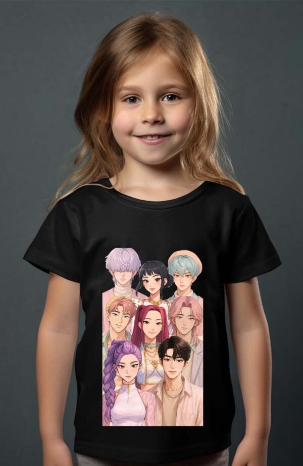 T-shirt Col Rond Fille - Demon hunter team