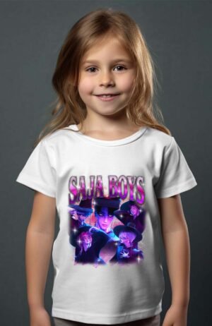 T-shirt Col Rond Fille - Demon saja