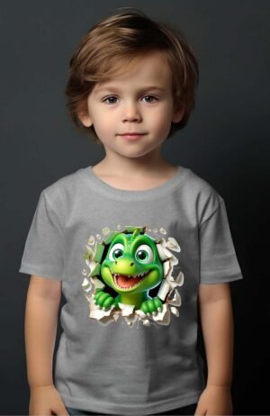 T-shirt Garçon en Gros | Dino vert