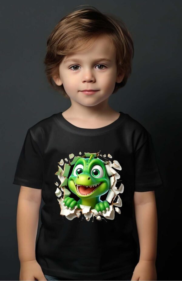 T-shirt Garçon en Gros | Dino vert
