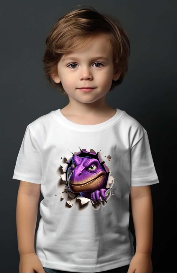 T-shirt Garçon en Gros | Dino violet