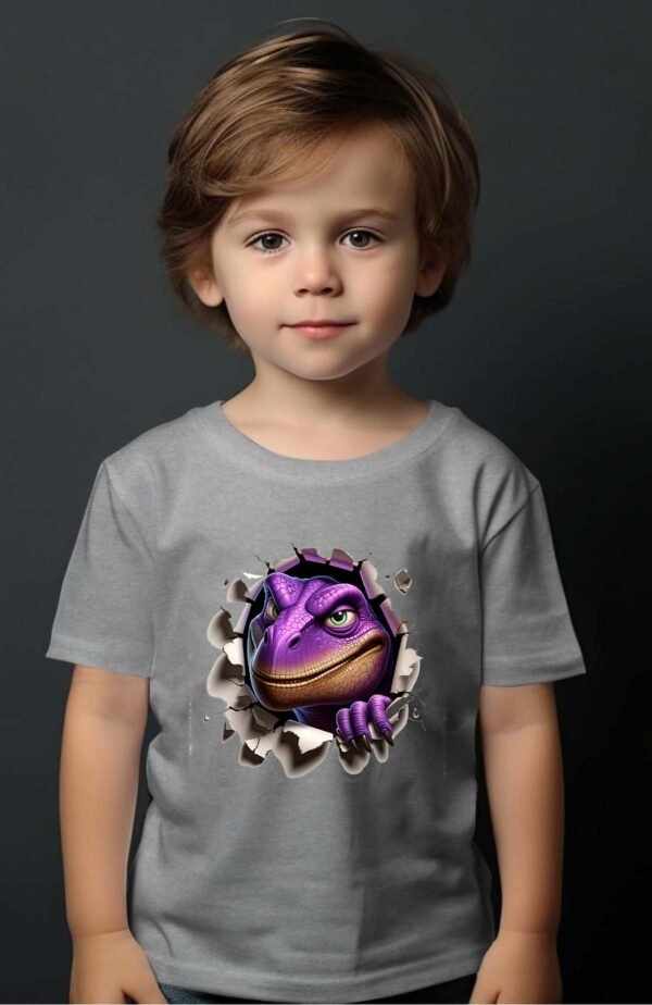T-shirt Garçon en Gros | Dino violet
