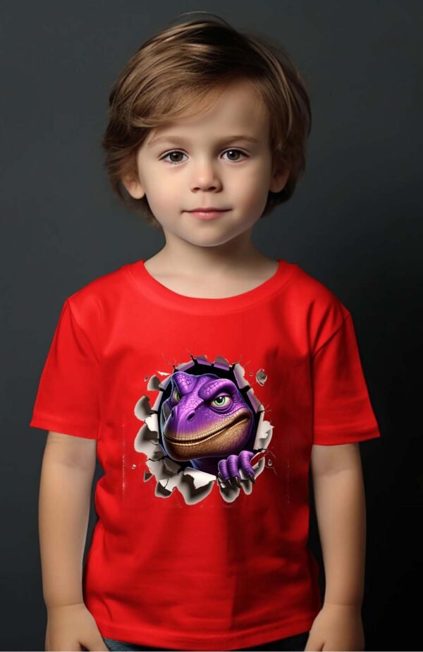 T-shirt Garçon en Gros | Dino violet