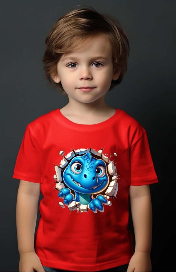 T-shirt Garçon en Gros | Dino bleu