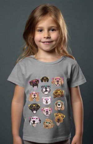 Dog Crazy Style – Tshirt Fille – Gris