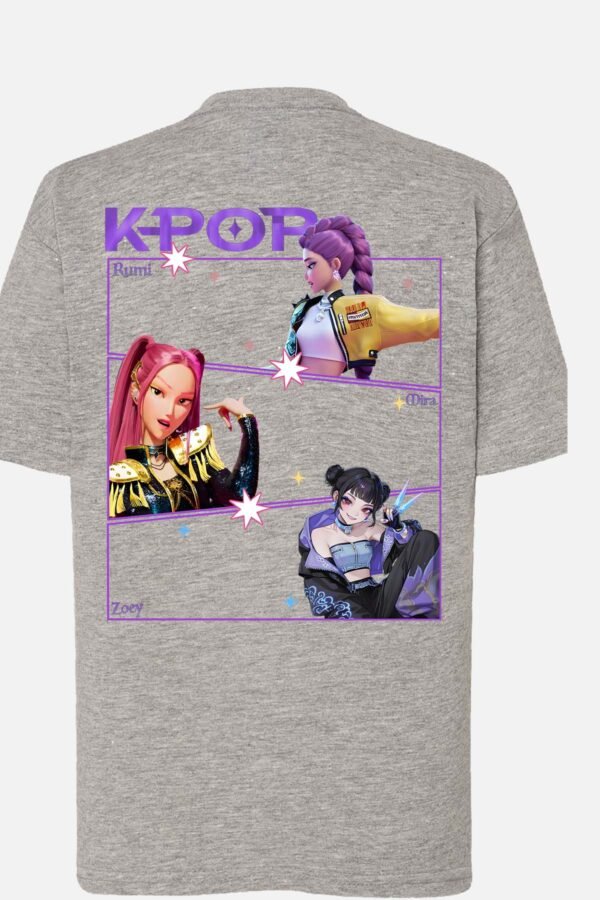 T-shirt Col Rond Fille - Fille Kpop violet