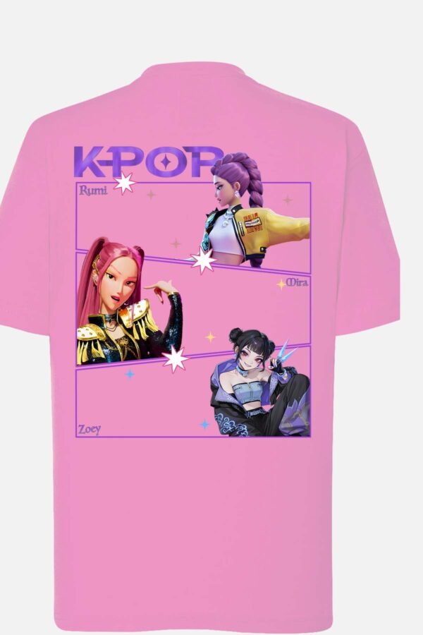 T-shirt Col Rond Fille - Fille Kpop violet
