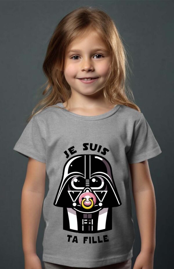 T-shirt Col Rond Fille - Fille vador