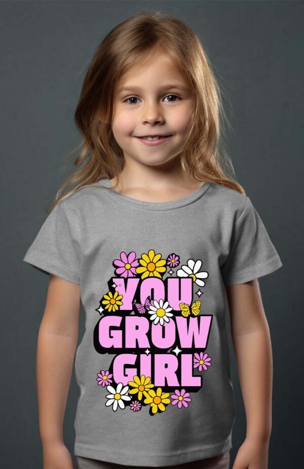 T-shirt Col Rond Fille - Grow girl