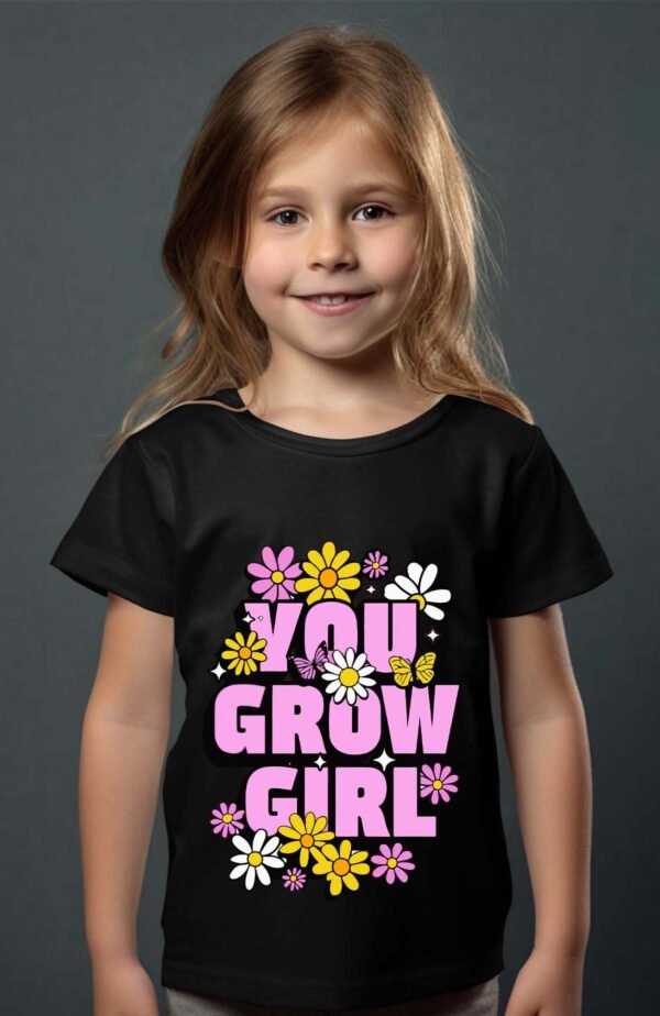 T-shirt Col Rond Fille - Grow girl